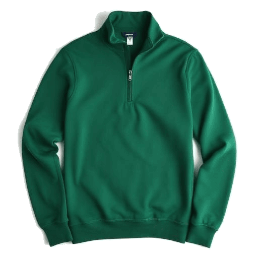 NuBlend Quarter-Zip Cadet Collar in Black