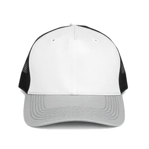 Custom 6-Panel Trucker Cap from GetMerch.com in Black/Black