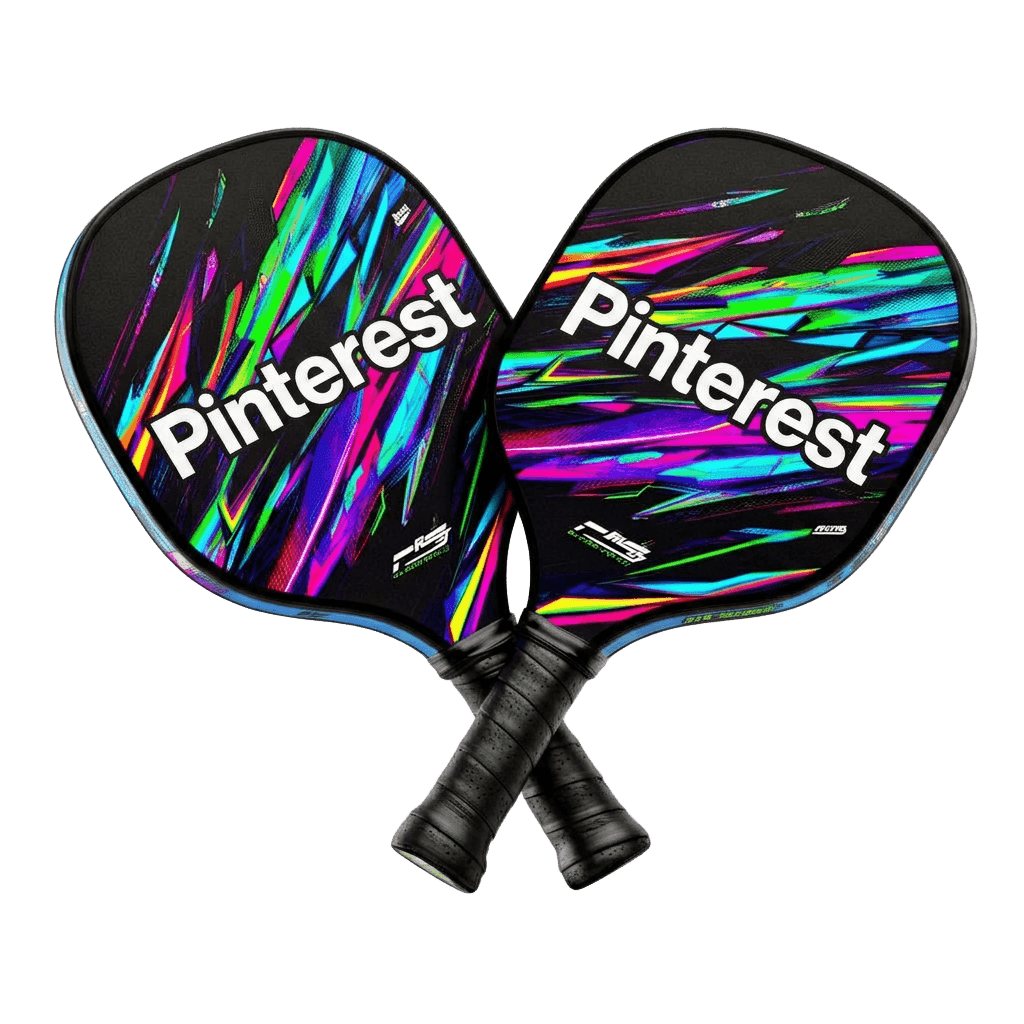 Colorful custom pickleball paddles