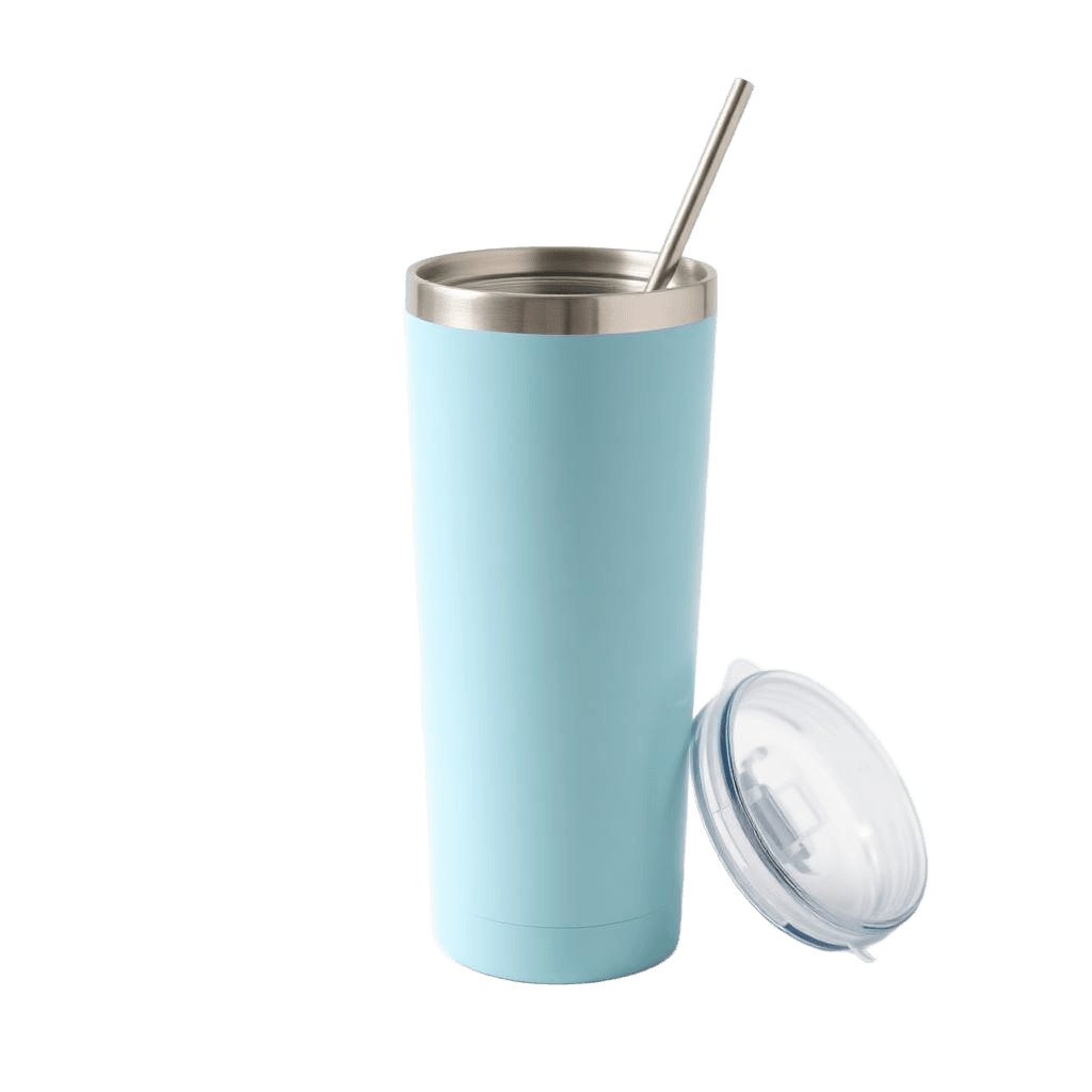 Stainless steel custom tumbler with full-wrap print
